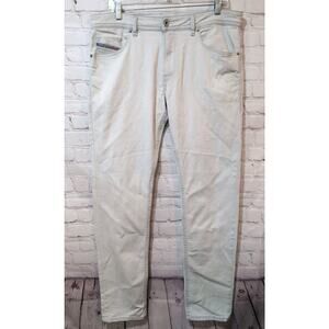 Diesel Men's Straight Jeans in Light Cream